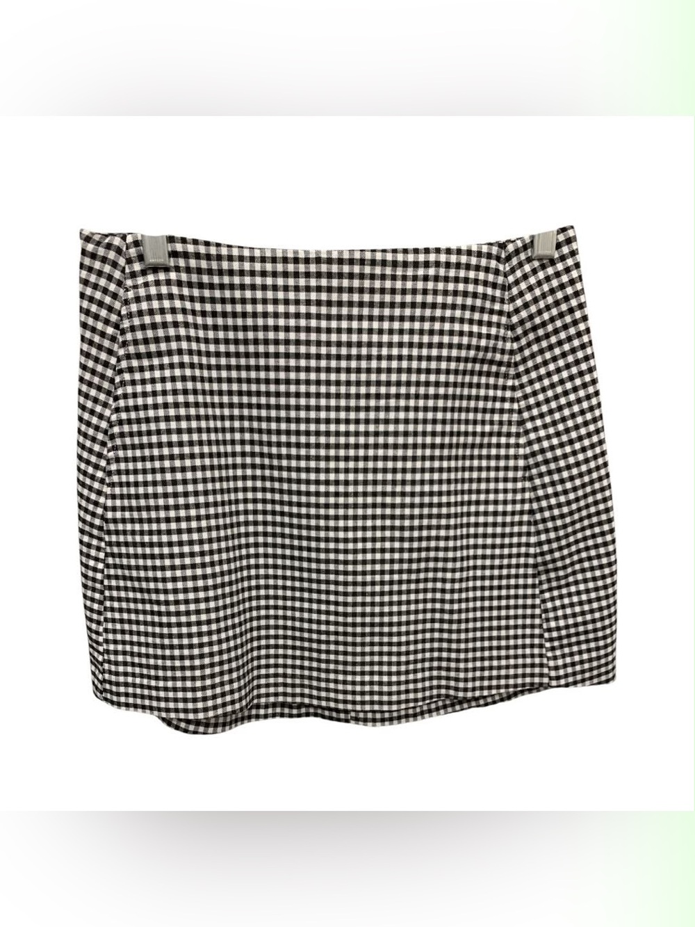 Urban Outfitters Black and White Gingham Mini Skirt Size S